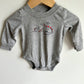 Grey Dino Bodysuit / 6m