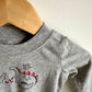 Grey Dino Bodysuit / 6m