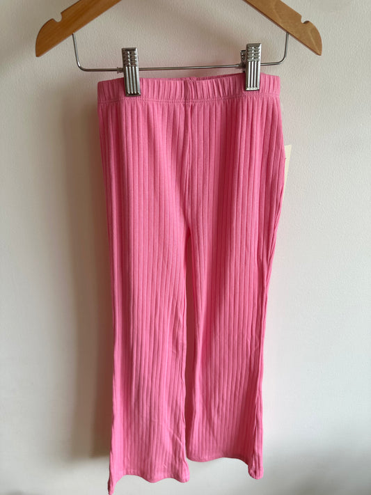 Pink Rib Flare Pants (With Tags) / 7-8 years (m)