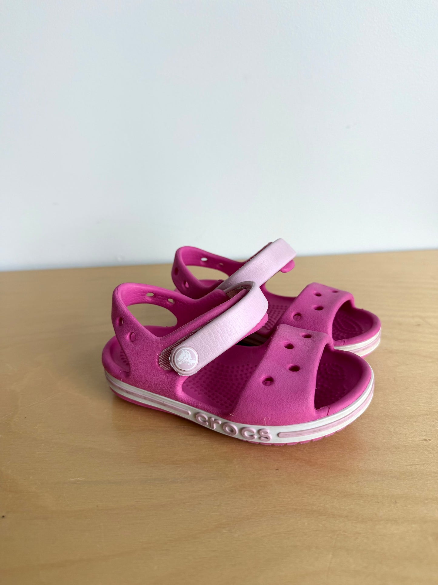 Crocs Pink Sandals / Size 6 Toddler