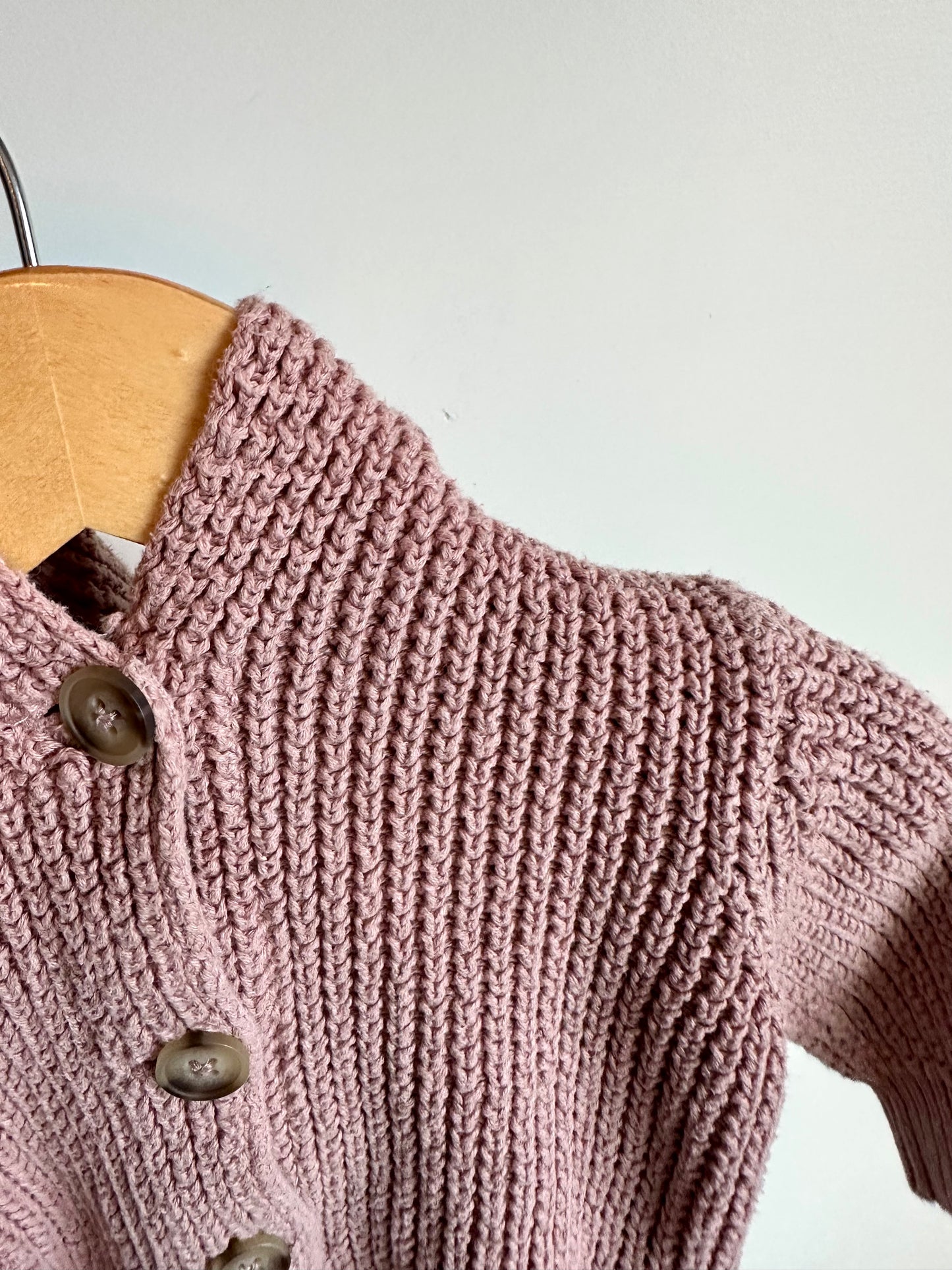 Blush Knit Hoodie / 6m