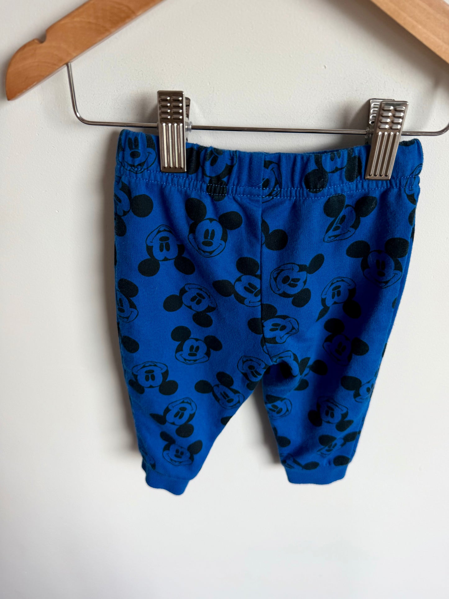 Blue Mickey Pants / 9m