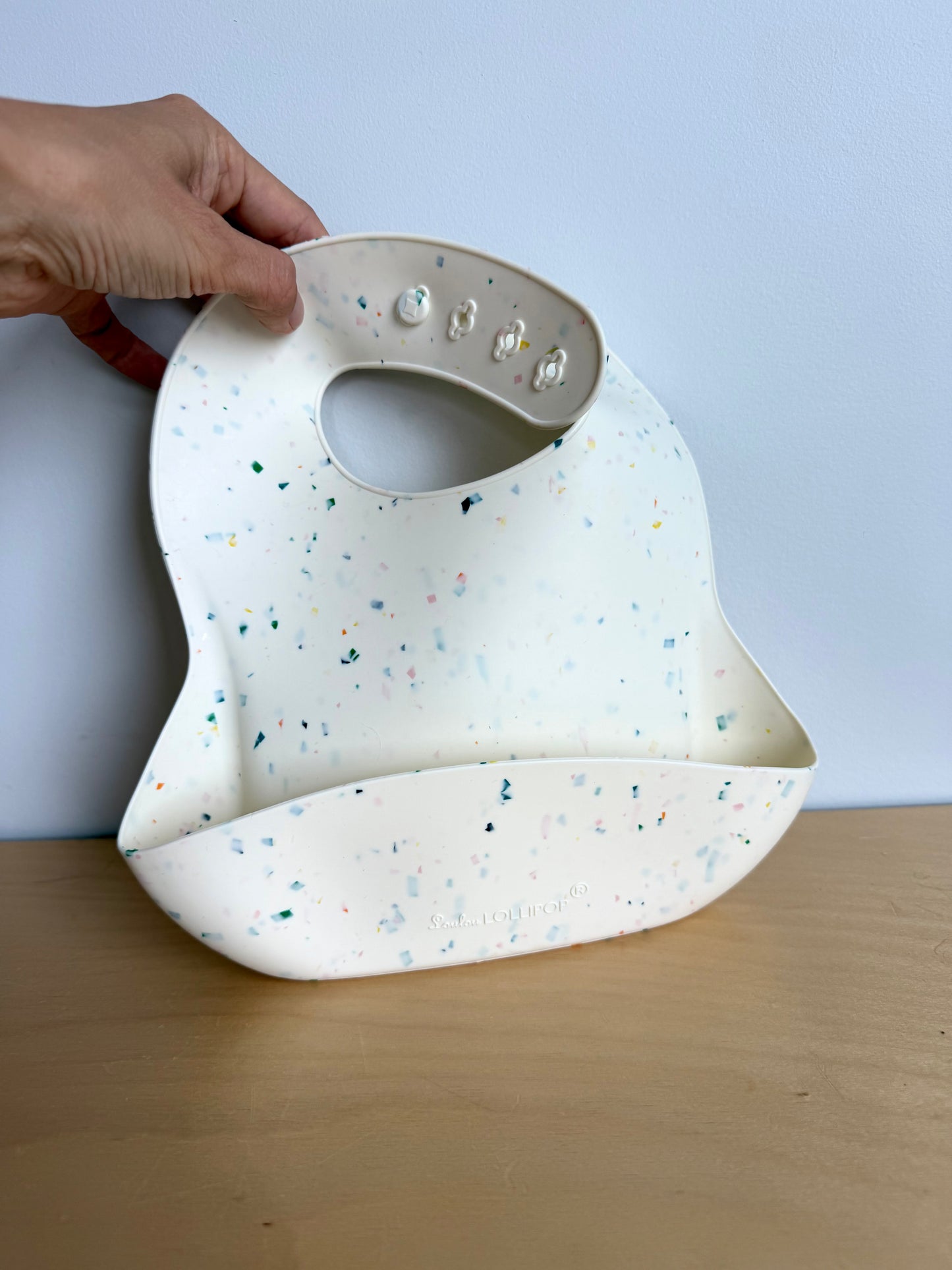 Loulou Lolllipop Speckled Bib