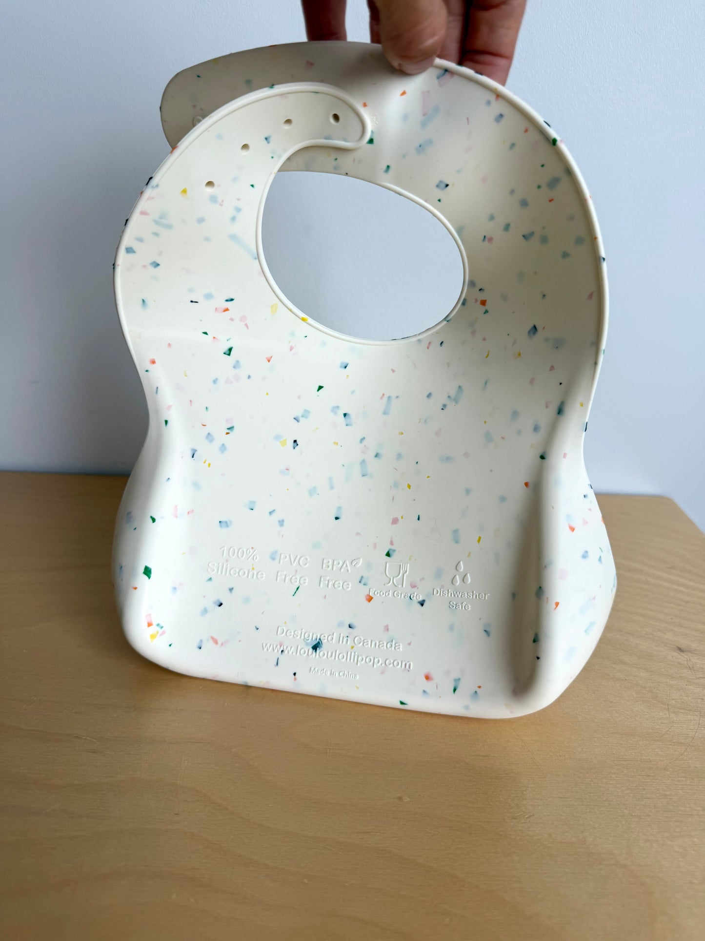 Loulou Lolllipop Speckled Bib