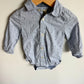 Blue Anchor Collared Bodysuit / 18m