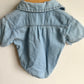 Denim Like Button Up Bodysuit / 6-9m