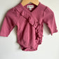 Blush Wrap Bow Bodysuit / 6-9m