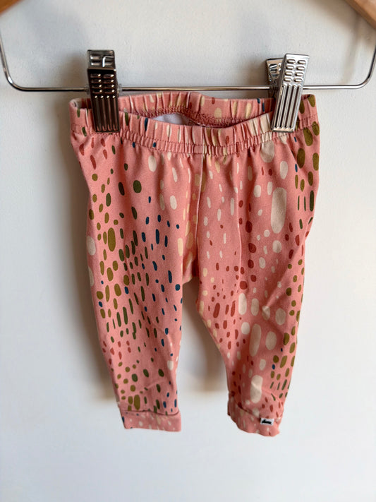 Little & Lively Pink Speckled Pants / 3-6m