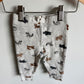 Woodland Animal Grey Waffle Pants / 9m
