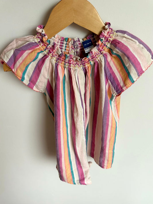 Vertical Stripes Romper / 12-18m