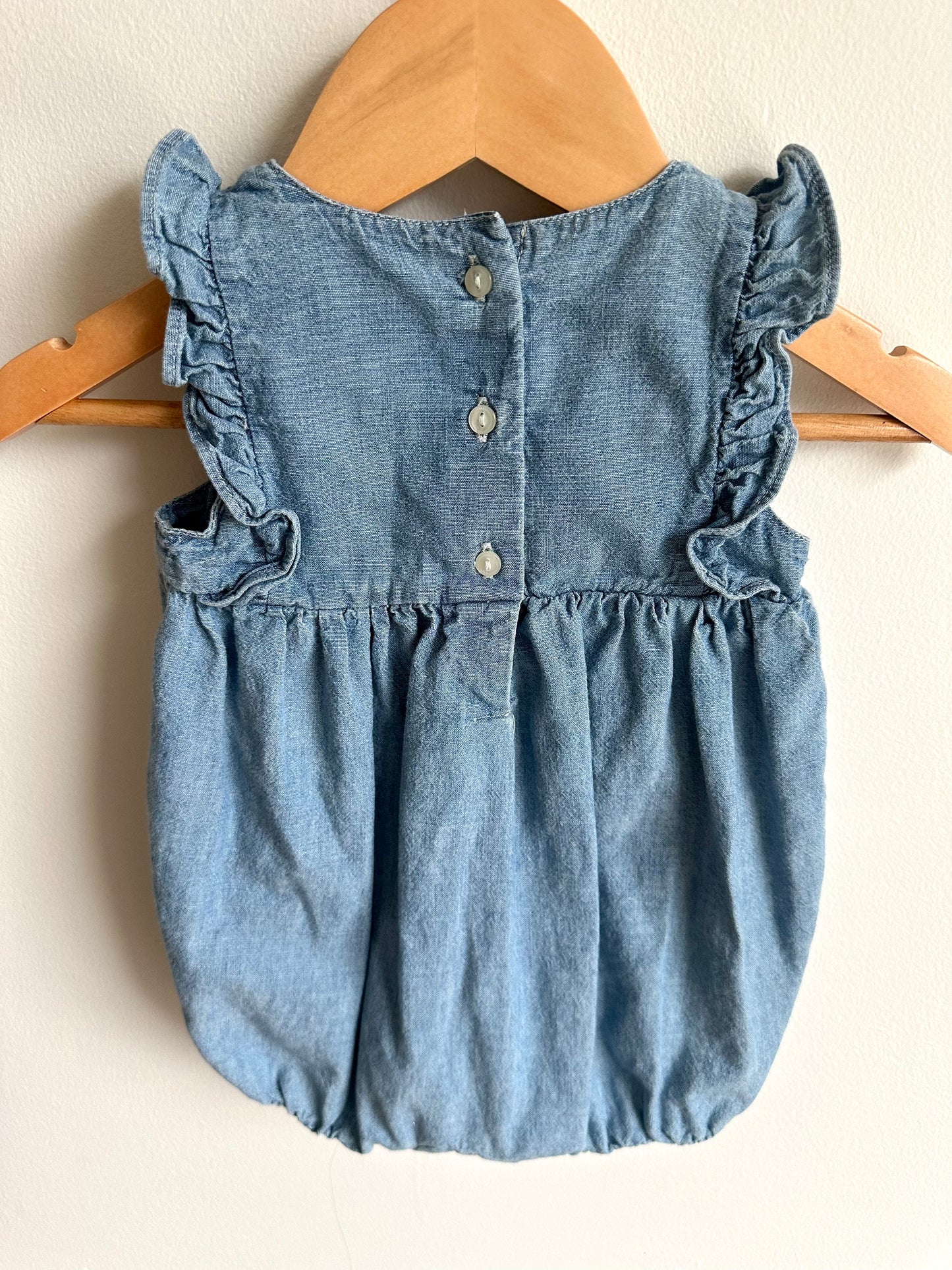 Ralph Lauren Chambray Romper / 6m