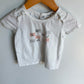 Miles the Label White Checkered Floral Top / 18m