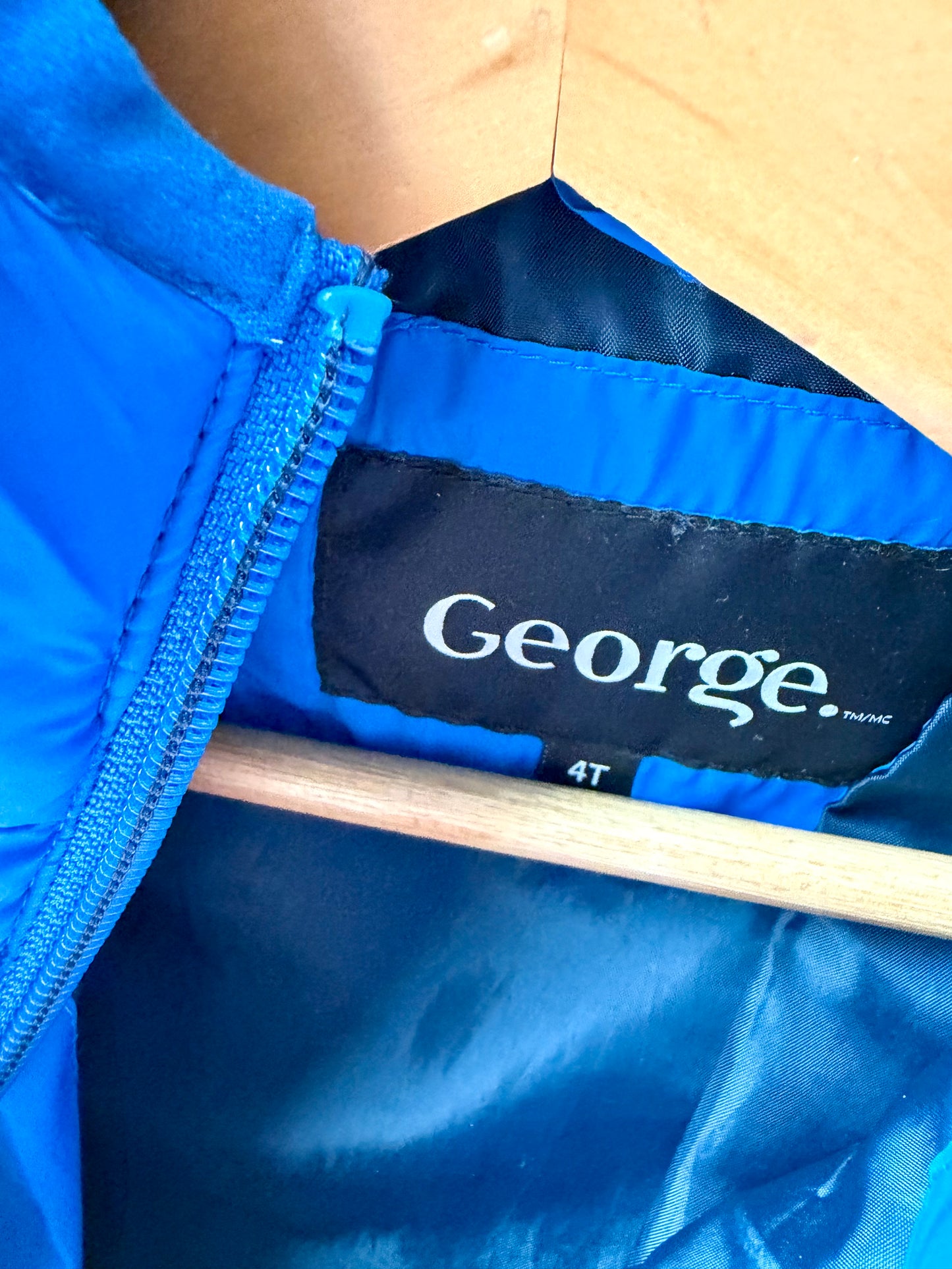 Cobalt Blue Puffer Jacket / 4T