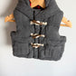 Gap Grey + Checkered Hooded Vest / 6-12m
