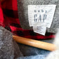 Gap Grey + Checkered Hooded Vest / 6-12m