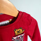 Red Guess Long Sleeve with Embroidered Teddy Pocket / 12m