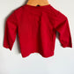 Red Guess Long Sleeve with Embroidered Teddy Pocket / 12m