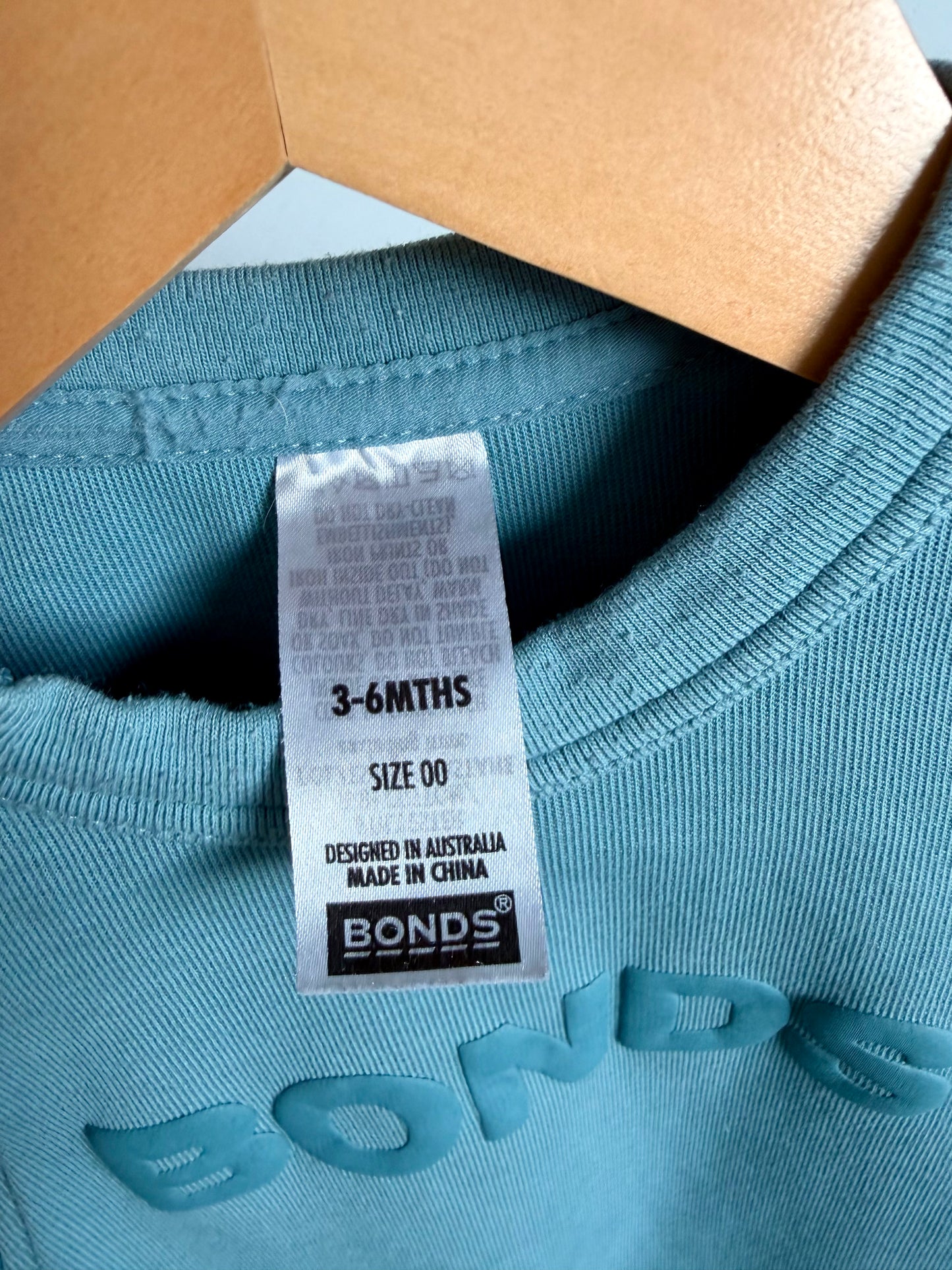 Bonds Light Blue Tech Sweat Suit (PLAY)/ 3-6m (size 00)