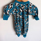 Bonds Blue Animal Print Wondersuit / 0-3m (000)