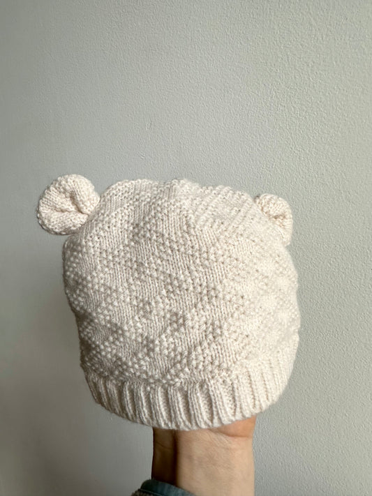 Cream Bear Toque / 0-3m