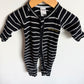 Bonds Newborn Black + Grey Stripe Wondersuit / 0m (0000)