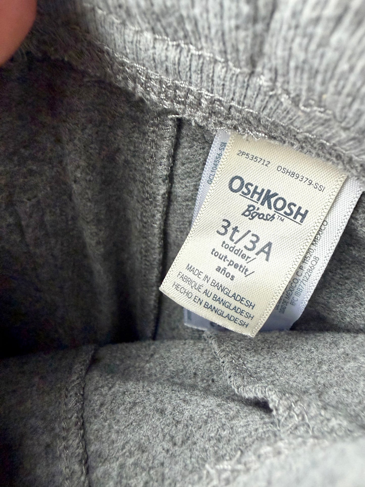 Grey Drawstring Sweatpants / 3T