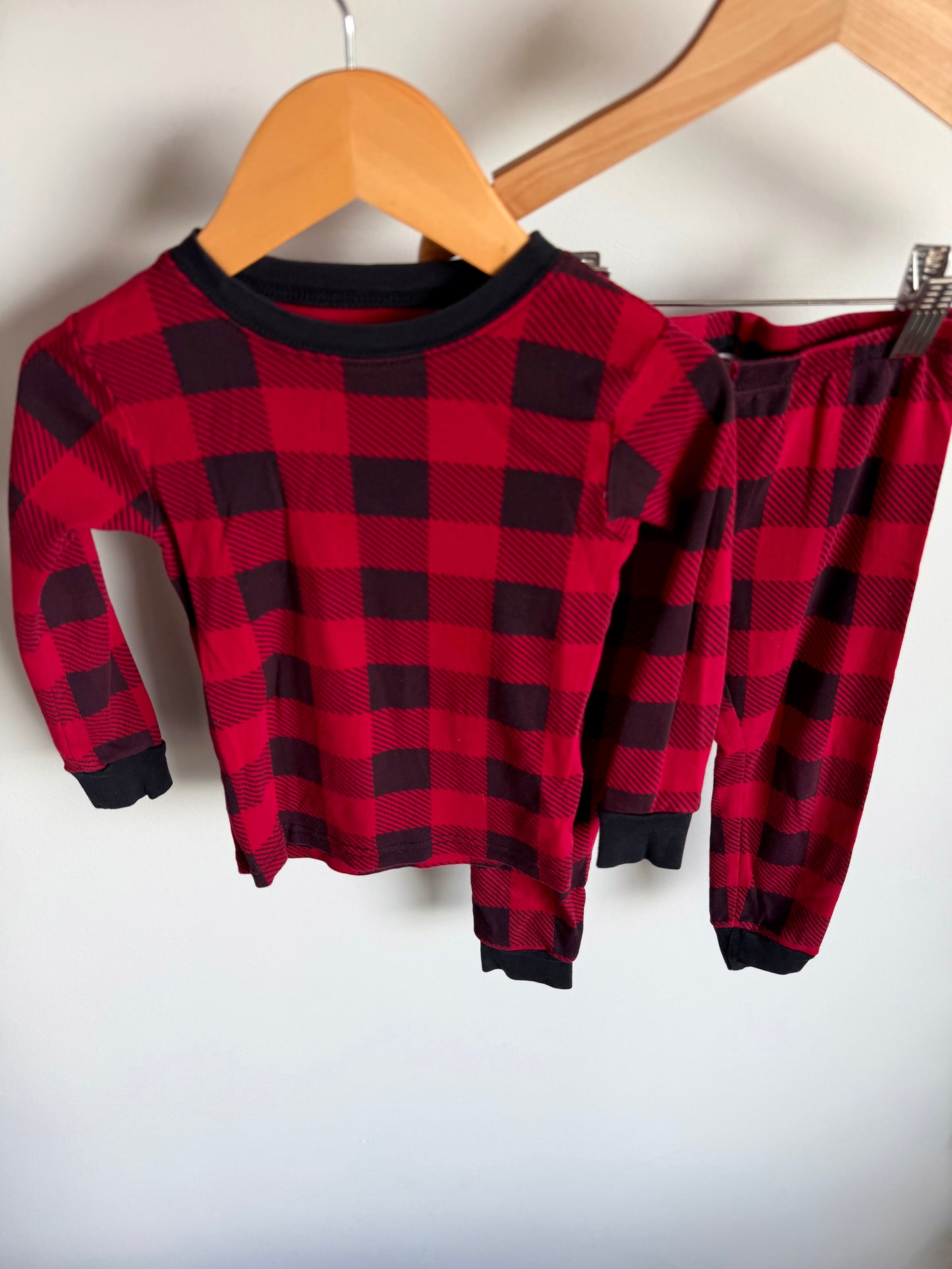 Checkered Red PJ Set / 2T