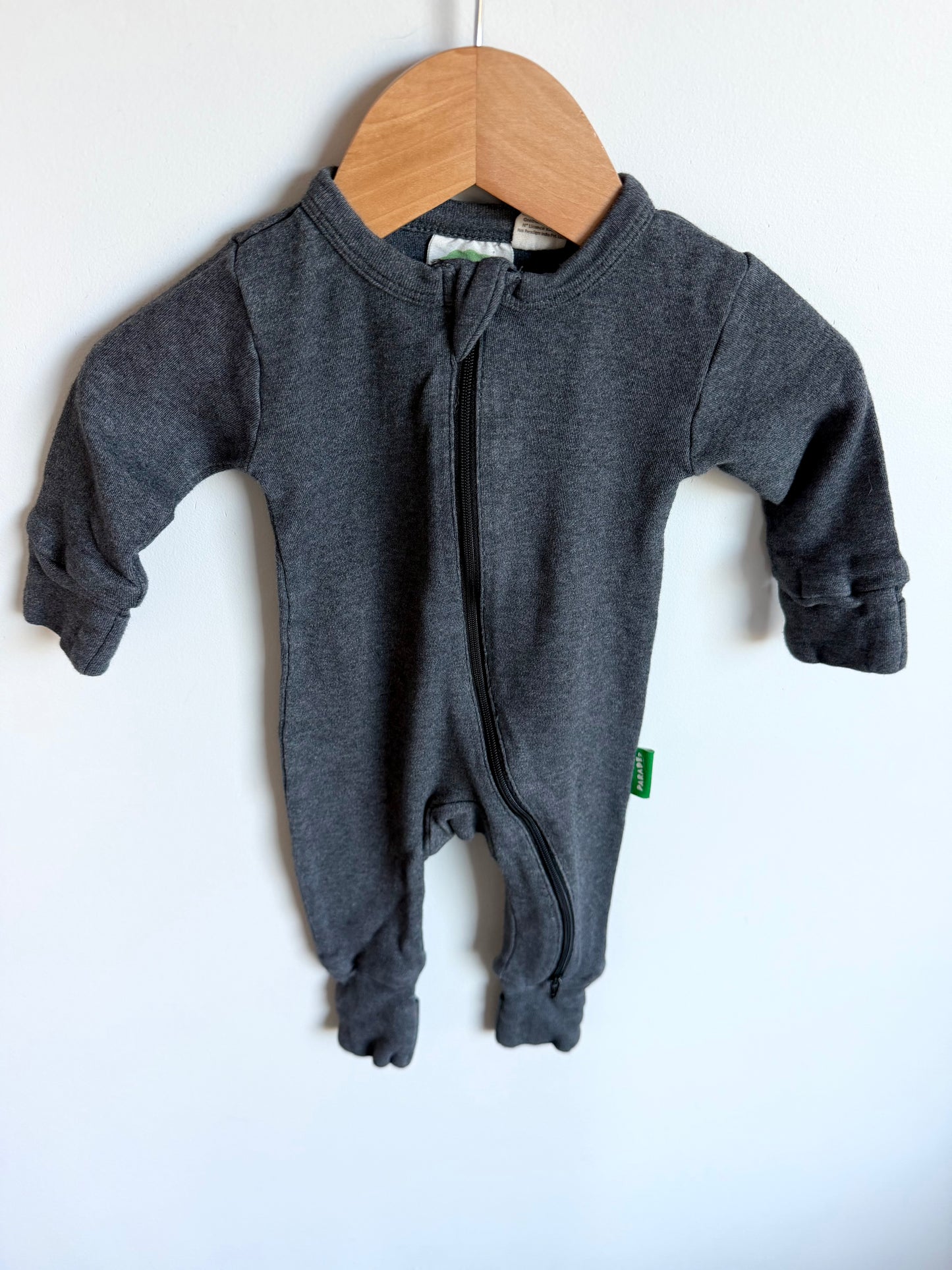 Parade Grey Zipper Sleeper / 0-3m