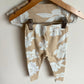 Tan Flower T-Shirt + Pants PJ Set / 18m