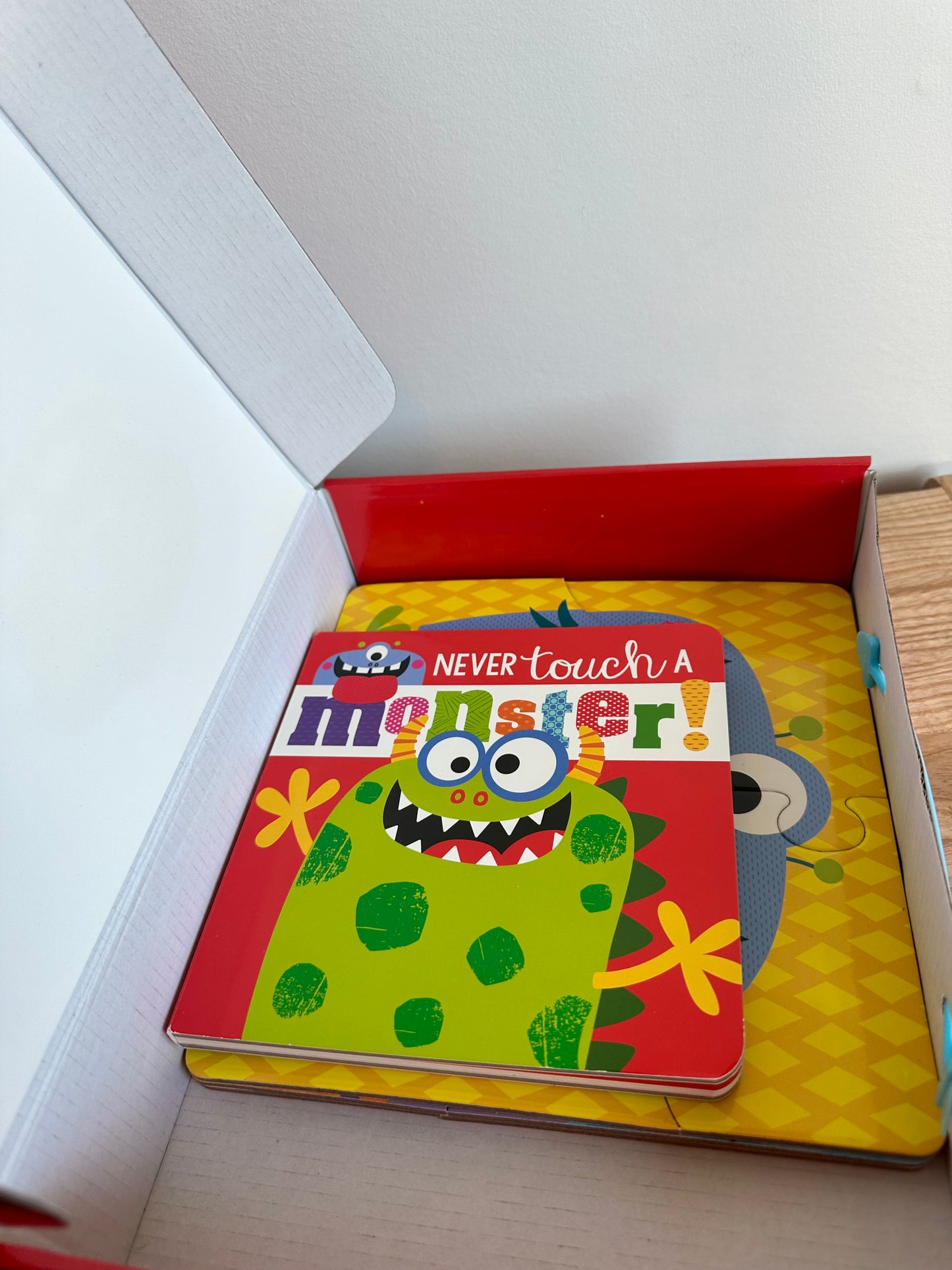 Never Touch a Monster Puzzle Set + Book (No Shipping)