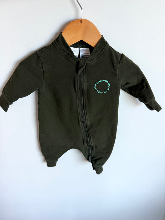 Bonds Green Jumpsuit / 0-3m