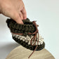 Green + Grey Knit Mocs / 3-12m