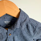 Button Up Collared Chambray T-Shirt / 2T