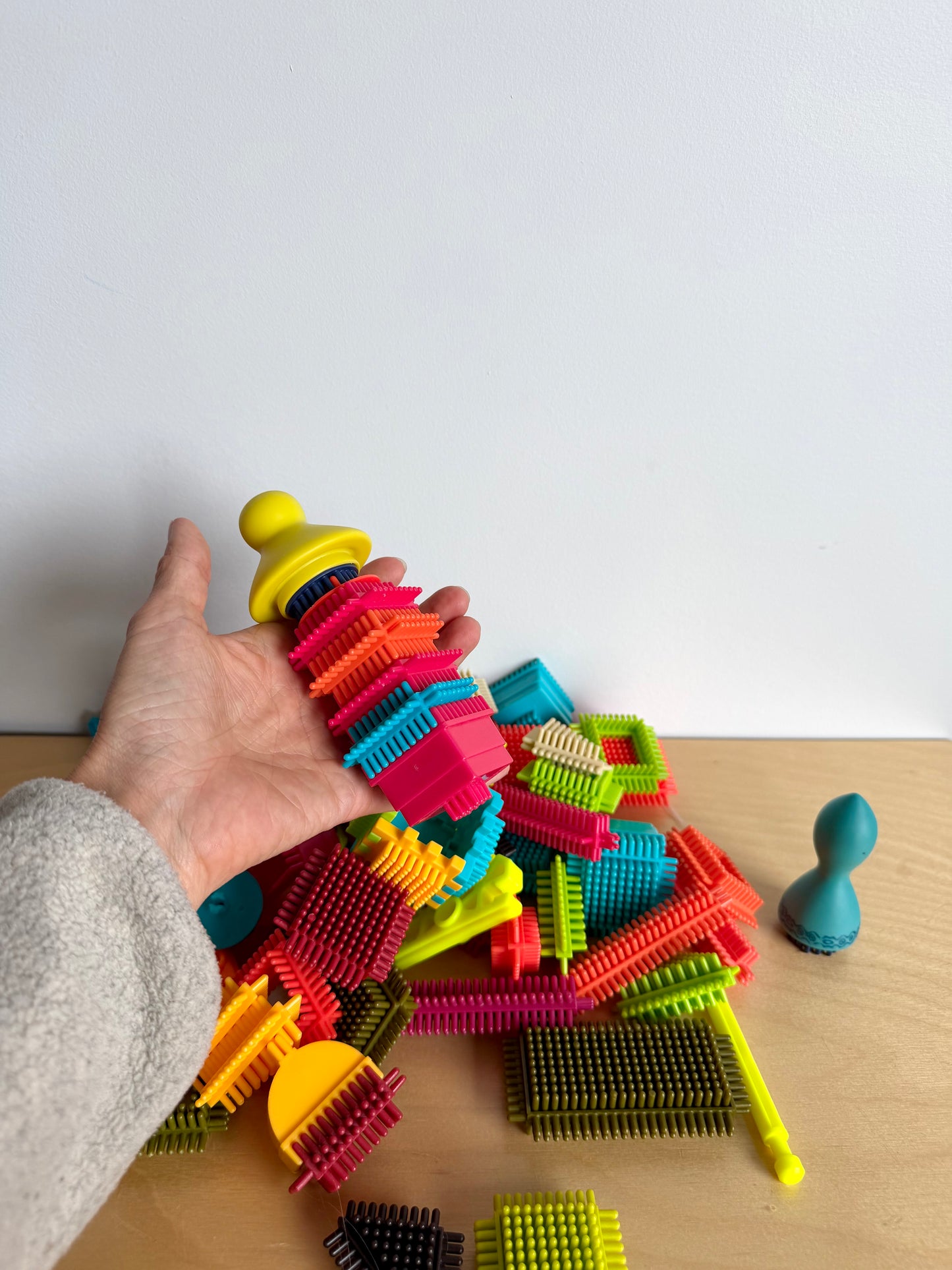 Colored Bristle Blocks Toy (No Shipping)