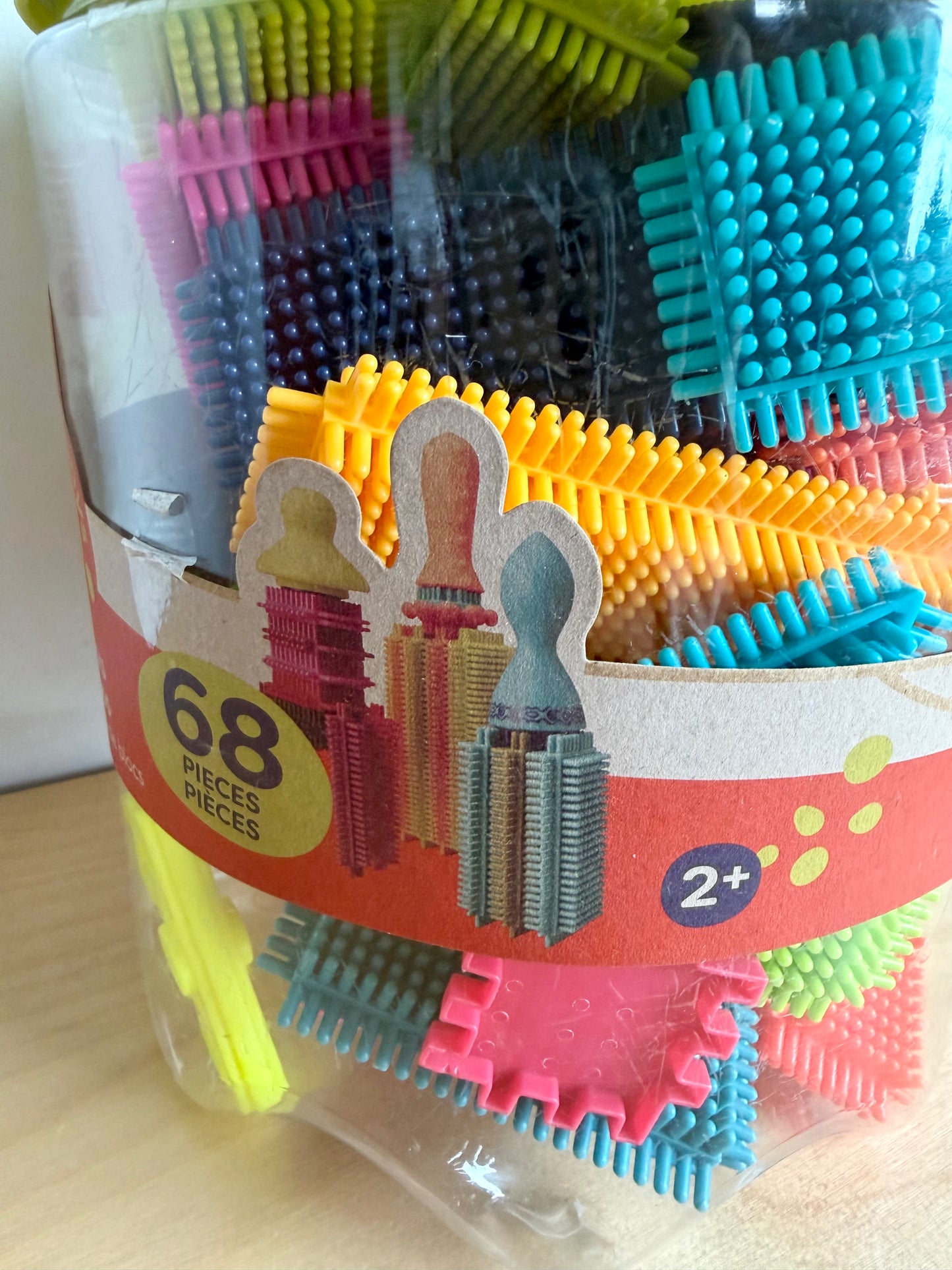 Bristle Blocks in Container Toy (No Shipping)