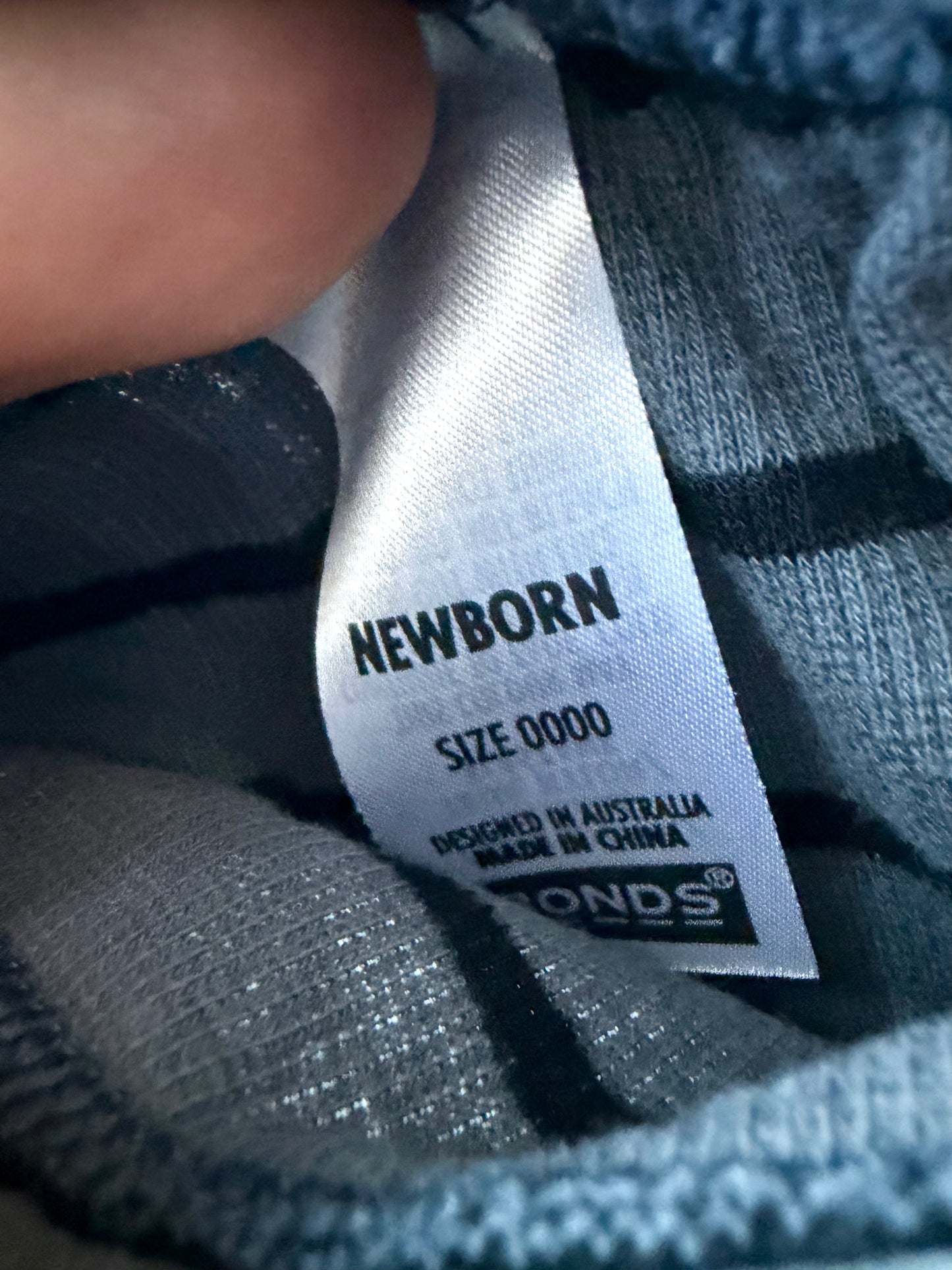 Bonds Striped Grey Pants / 0m