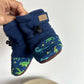 Jan & Jul Stay-Put Navy Dino Booties / 3-12m (S)