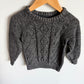 Grey Cable Knit Sweater / 2T