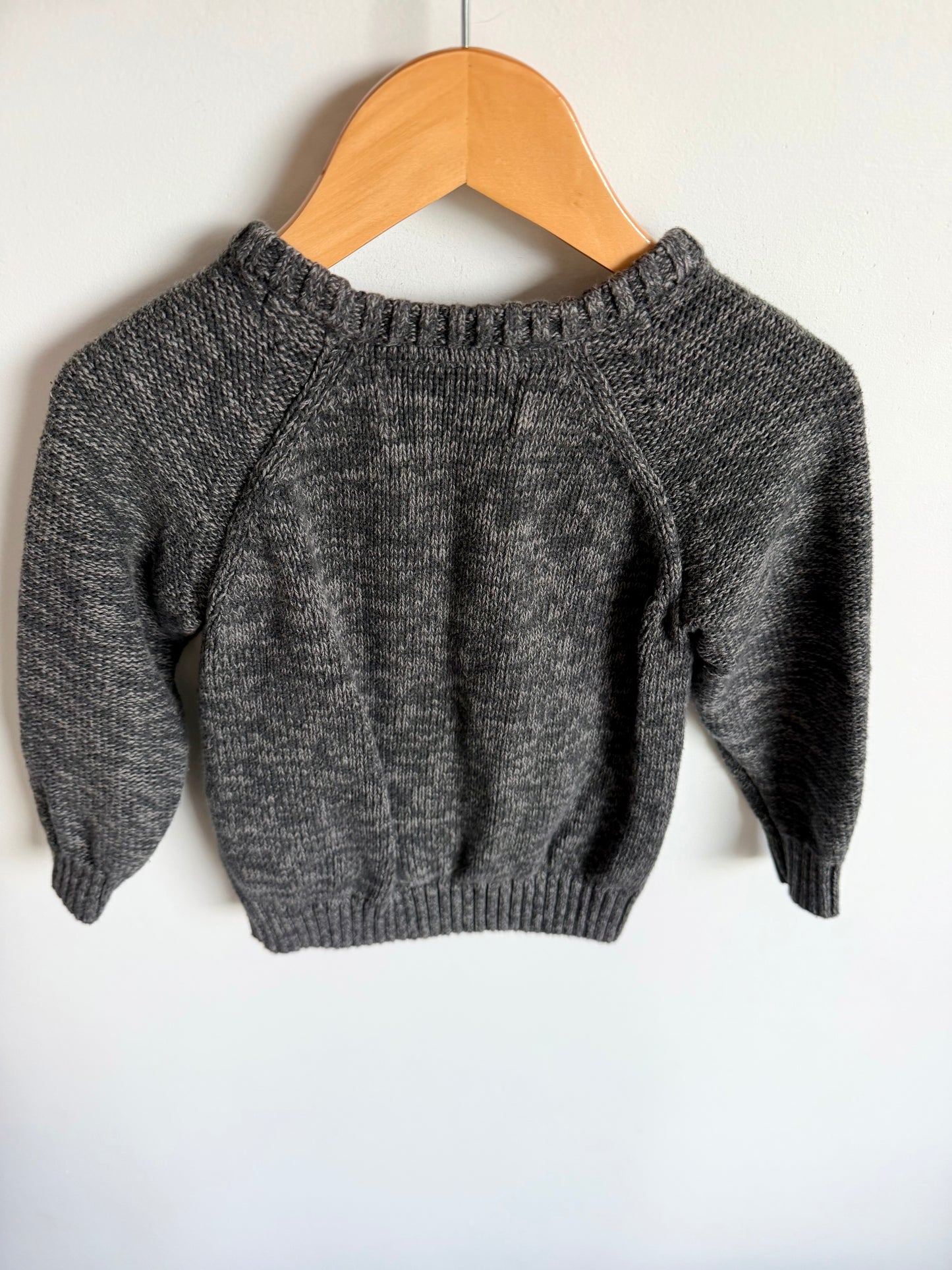 Grey Cable Knit Sweater / 2T