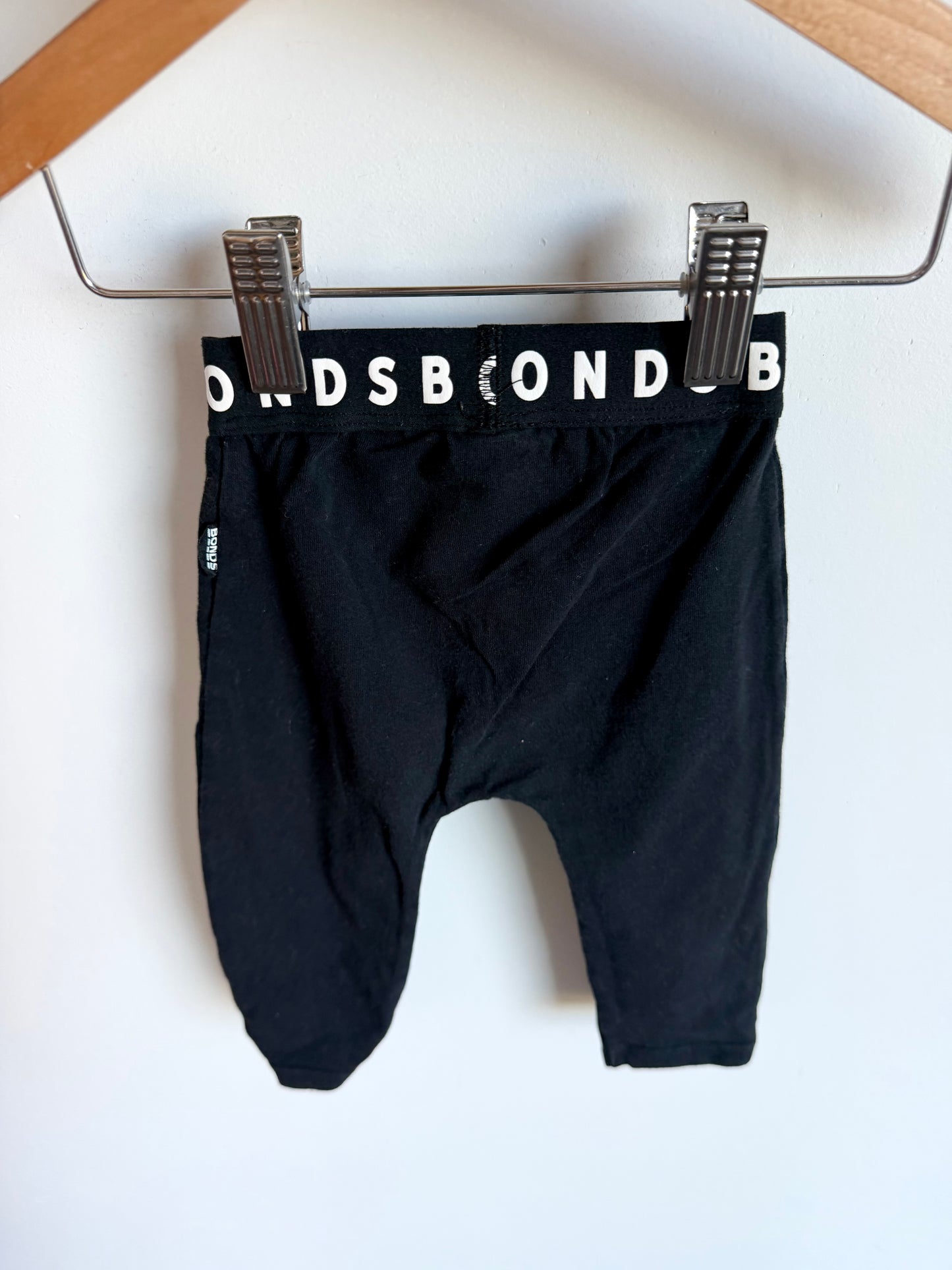 Bonds Black Pants / 3-6m