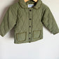 Green Quilted Coat / 3T