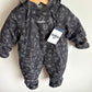 Penguin Grey Snow Suit (With tags) / 6-9m