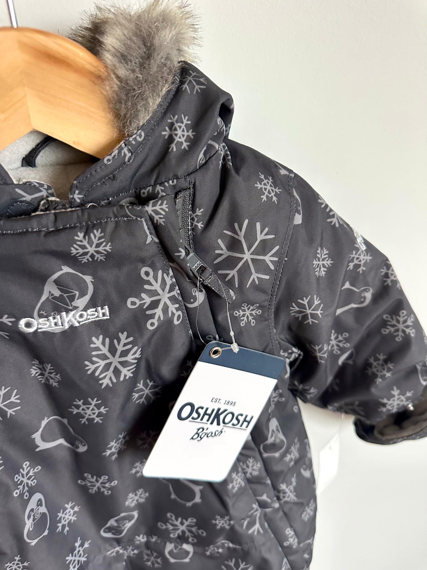 Penguin Grey Snow Suit (With tags) / 6-9m