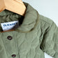 Green Quilted Coat / 3T