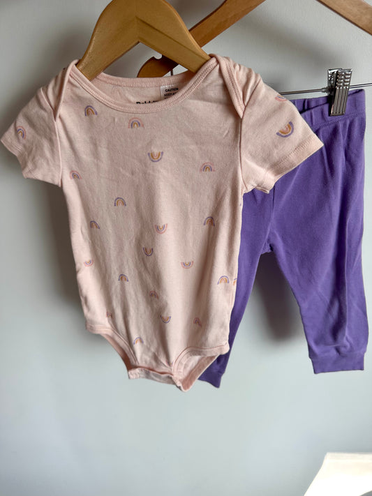 Rainbow Bodysuit + Leggings Set / 24m