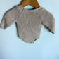 Tan Knit Bodysuit Sweater / 3-6m