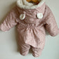 H&M Blush Floral Bunting Suit / 4-6m