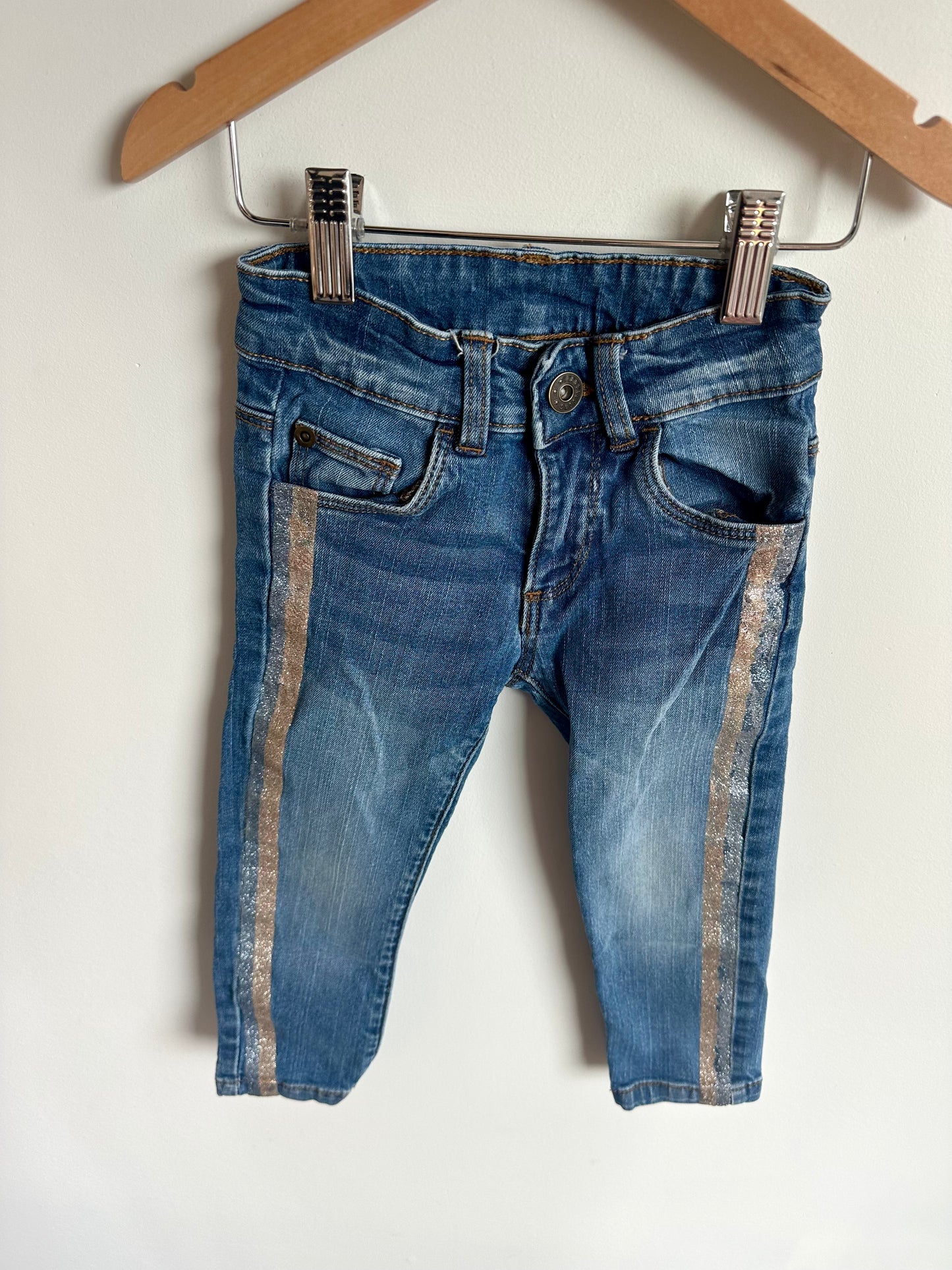Sparkle Stripe Jeans / 2-3T