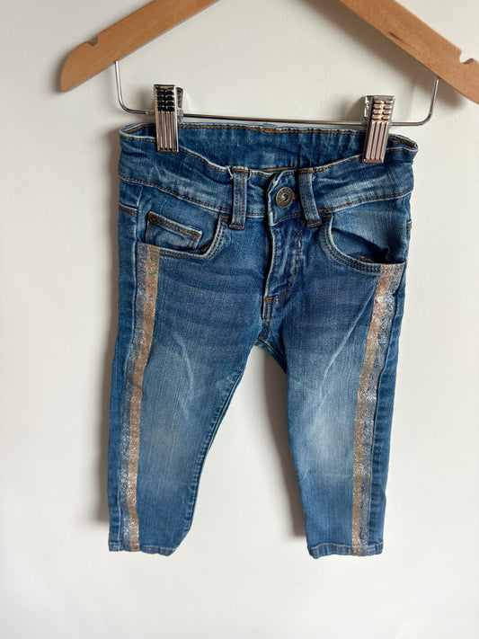 Sparkle Stripe Jeans / 2-3T