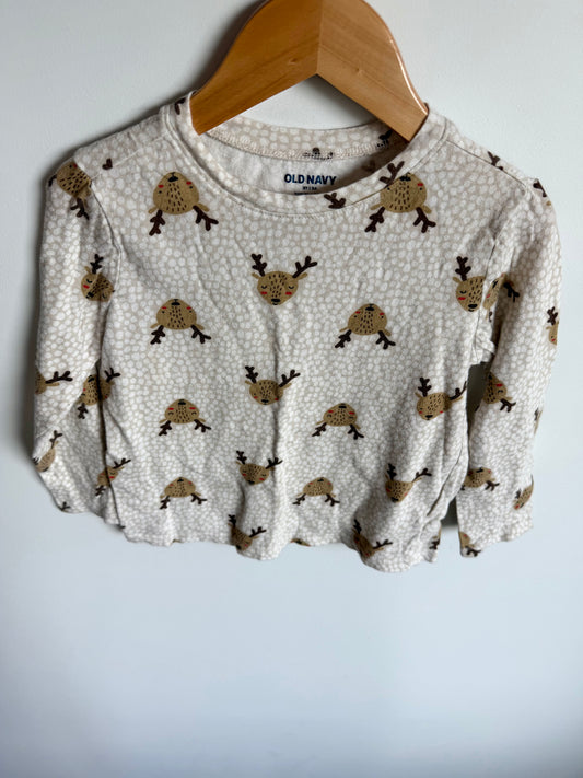 Deer PJ Long Sleeve Top / 4T